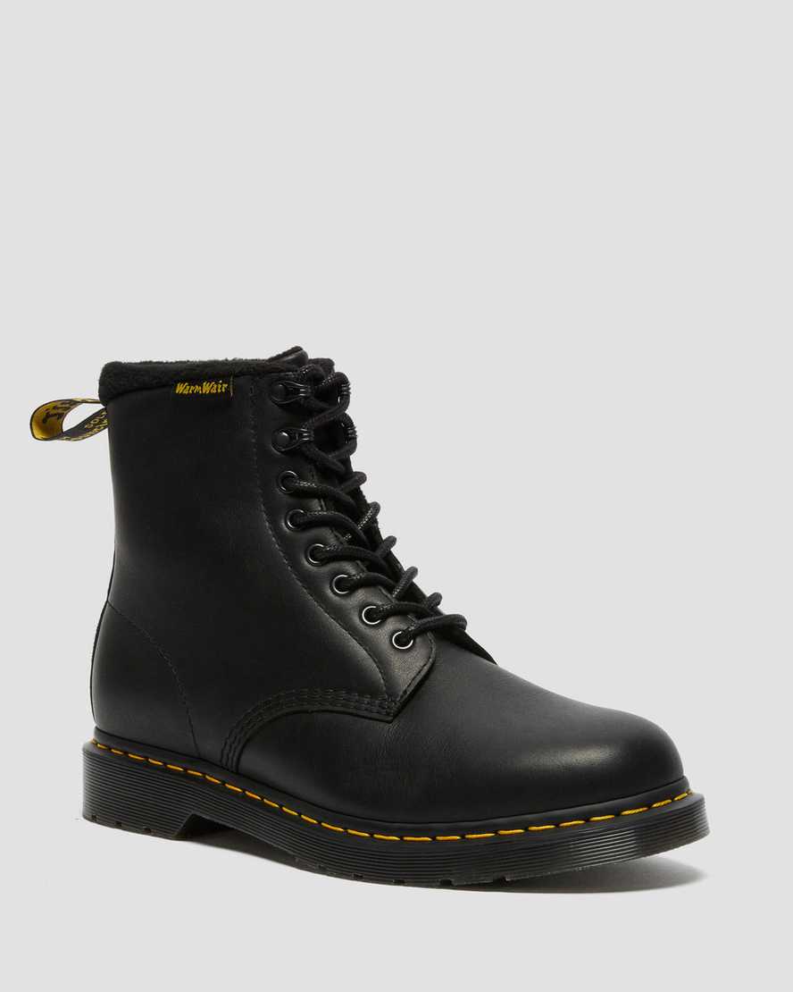 Dr. Martens 1460 Pascal Warmwair Nahka Naisten Nauhalliset Nilkkurit - Mustat Nilkkurit [795-QCJOUX]